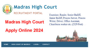 Madras High Court Online Form 2024