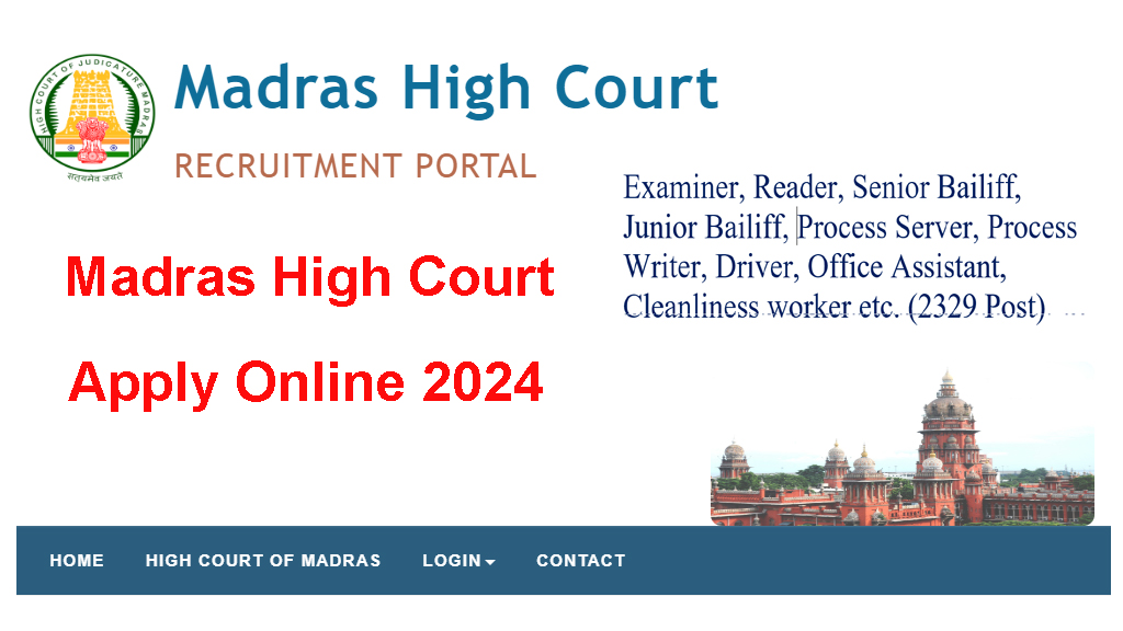 Madras High Court Online Form 2024