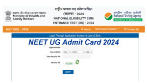 NEET UG Admit Card 2024