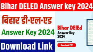 Bihar DElEd Answer Key 2024