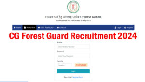 CG Forest Guard Recruitment 2024