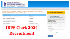 IBPS Clerk Recruitment 2024