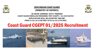 Indian Coast Guard Navik Recruitment 2024