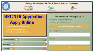 RRC NER Apprentice Recruitment 2024