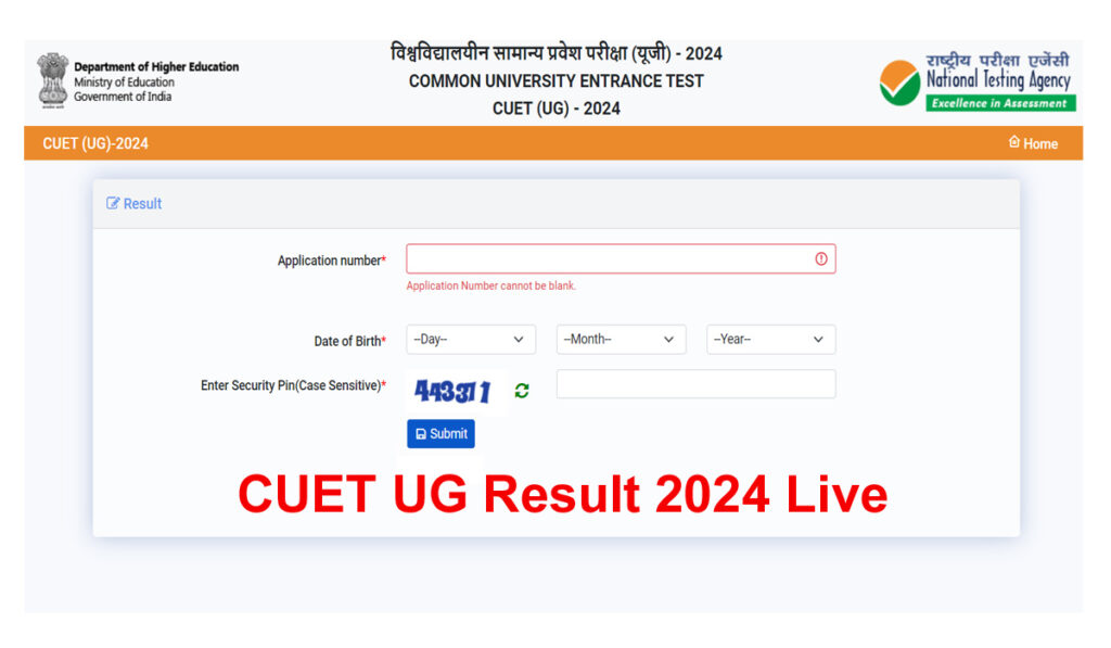 CUET UG Result 2024