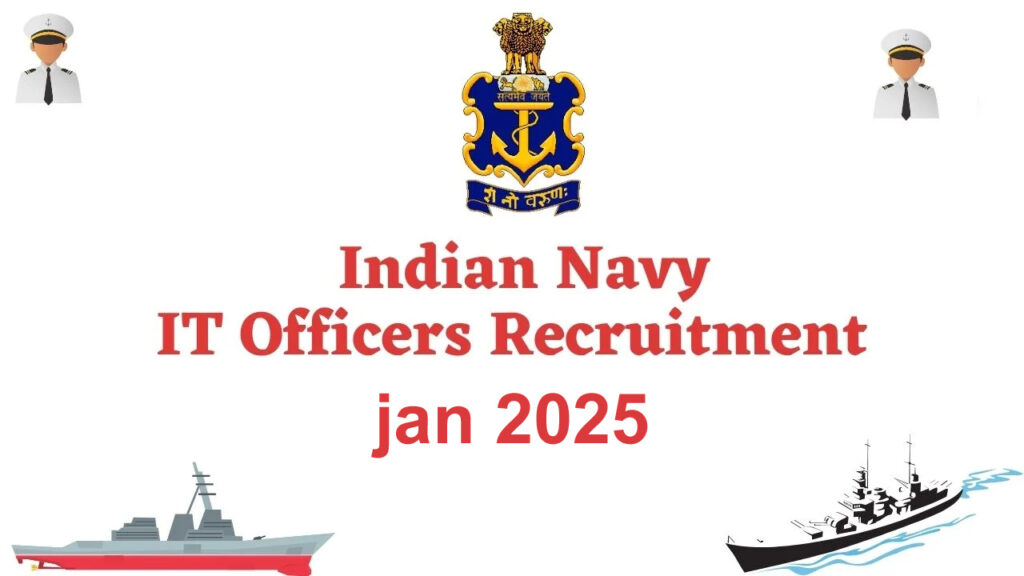 Indian Navy SSC Executive IT Recruitment 2024