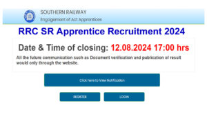 RRC Southern Railway Apprentice Recruitment 2024