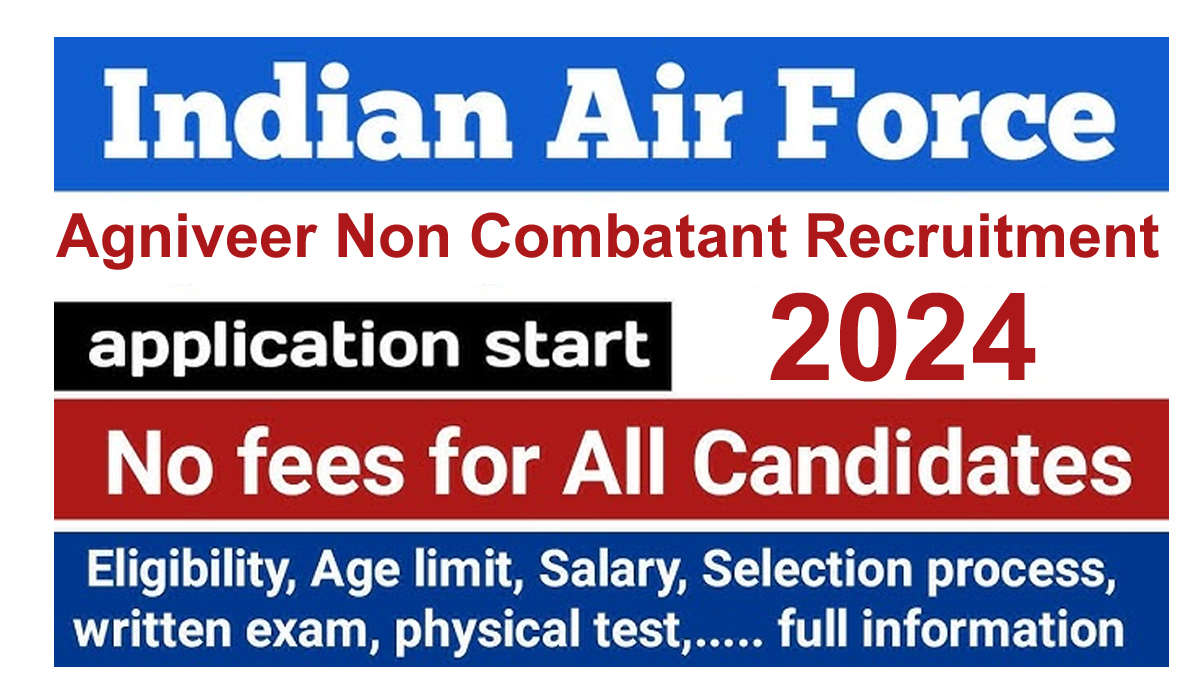 Air Force Agniveer Non Combatant Recruitment 2024