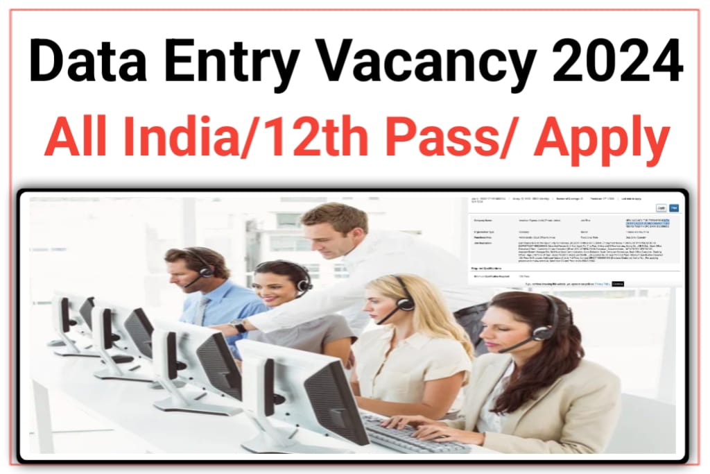 Data Entry Executive Jobs 2024