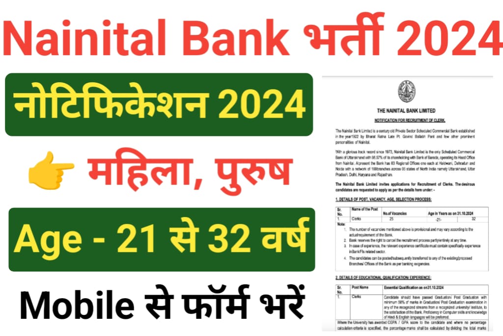 Nainital Bank Clerk Recruitment 2024