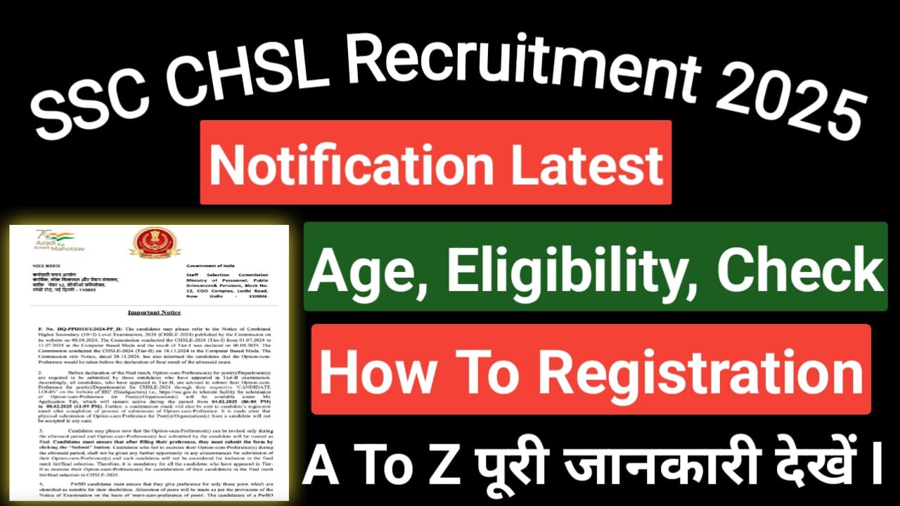 SSC CHSL Recruitment 2025