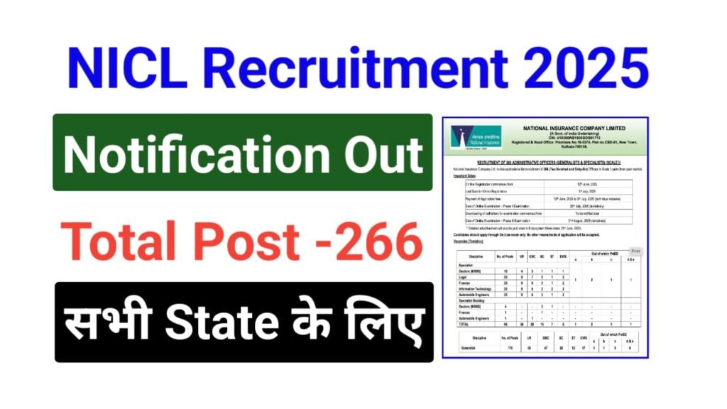 NICL Administrative Officer Vacancy 2025