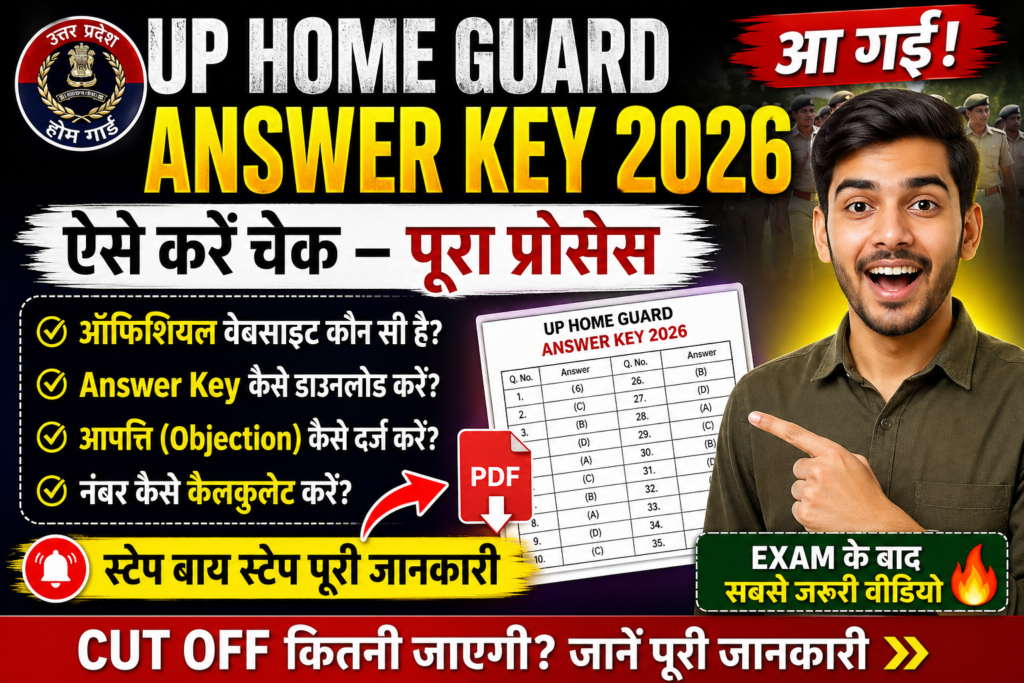 UP Police Home Guard Answer Key 2026